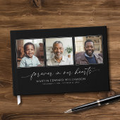 Minimal Celebrating The Life 3 Photos Funeral Gastenboek