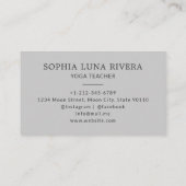 Minimal Celestial Moon Phases Visitekaartje (Achterkant)