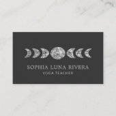 Minimal Celestial Moon Phases Visitekaartje (Voorkant)