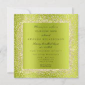 Minimal Champaigne Gold Black Confetti Sepia Green Kaart (Voorkant)