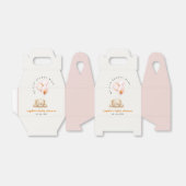 Minimal Chic Blush Bearly Wait Balloon Baby shower Bedankdoosjes (Uitgevouwen)
