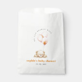 Minimal Chic Blush Bearly Wait Balloon Baby shower Bedankzakje (Voorkant)