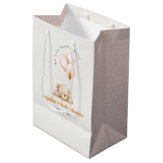 Minimal Chic Blush Bearly Wait Balloon Baby shower Medium Cadeauzakje