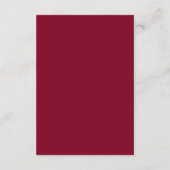 Minimal Chic Burgundy Pink | Wedding Guest Details Informatiekaartje (Achterkant)