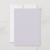 Minimal & Chic Lavender Modern Simple Wedding RSVP Kaartje (Achterkant)