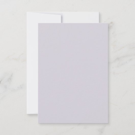 Minimal & Chic Lavender Modern Simple Wedding RSVP Kaartje (Achterkant)
