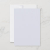 Minimal & Chic Light Blue Modern Simple Wedding RSVP Kaartje (Achterkant)