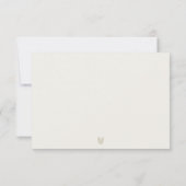 Minimal Chic Santorini Griekenland Waterverf bruil RSVP Kaartje (Achterkant)