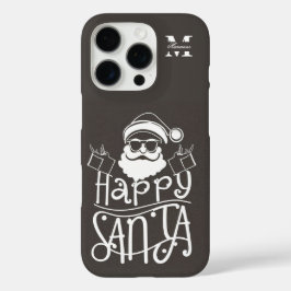 Minimal Christmas gepersonaliseerde naam en initia iPhone 16 Pro Hoesje