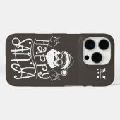 Minimal Christmas gepersonaliseerde naam en initia Case-Mate iPhone Case (Achterkant (horizontaal))