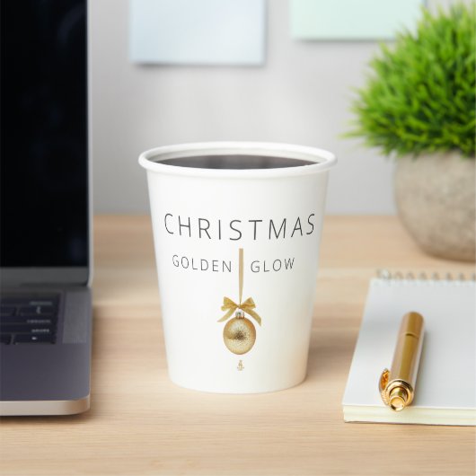 Minimal Christmas Line Art Tree | KaliraArts Papieren Bekers (Insitu)