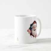 Minimal Christmas Mug | Line Art Tree | KaliraArts Koffiemok (Voorkant rechts)