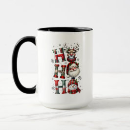 Minimal Christmas Mug | Line Art Tree | KaliraArts Mok