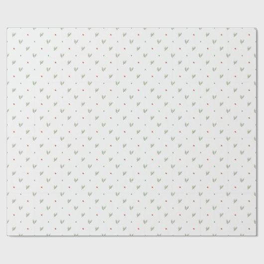 Minimal Christmas Pattern, Scandinavian Pine Cadeaupapier (Vlak)