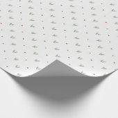 Minimal Christmas Pattern, Scandinavian Pine Cadeaupapier (Hoek)