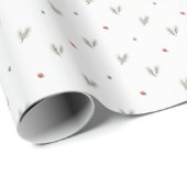 Minimal Christmas Pattern, Scandinavian Pine Cadeaupapier (Rol Hoek)