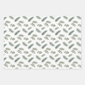 Minimal Christmas Pine Pattern, Scandi Style Inpakpapier Vel (Voorkant)