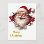 Minimal Christmas Postcard | Line Art  | KalirARTS Feestdagenkaart (Voorkant)