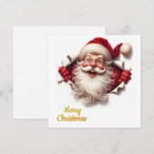 Minimal Christmas Postcard | Line Art | KalirARTS Feestdagenkaart (Voorkant / Achterkant)