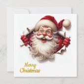 Minimal Christmas Postcard | Line Art | KalirARTS Feestdagenkaart (Voorkant)