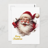 Minimal Christmas Postcard | Line Art Tree | Kalir Briefkaart (Voorkant / Achterkant)