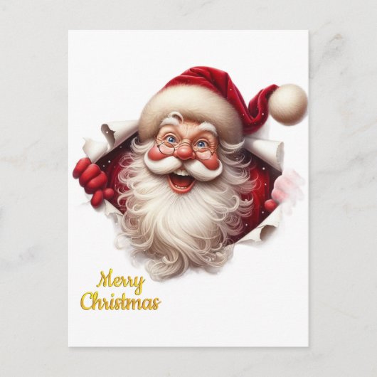 Minimal Christmas Postcard | Line Art Tree | Kalir Briefkaart (Voorkant)