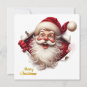 Minimal Christmas Postcard | Line Art Tree | Kalir Kaart (Voorkant)