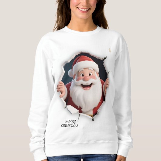 Minimal Christmas Sweatshirt | Modern Holiday Aest (Voorkant)