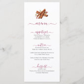 Minimal Cinnamon Sticks Design Menu (Voorkant)