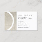 Minimal Circle Camera Lens Fotografie Logo Visitekaartje (Achterkant)