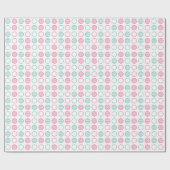 Minimal Circle Grid Pattern Cadeaupapier (Vlak)