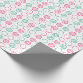 Minimal Circle Grid Pattern Cadeaupapier (Hoek)
