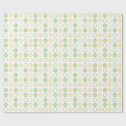 Minimal Circle Grid Pattern Cadeaupapier (Vlak)