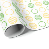 Minimal Circle Grid Pattern Cadeaupapier (Rol Hoek)