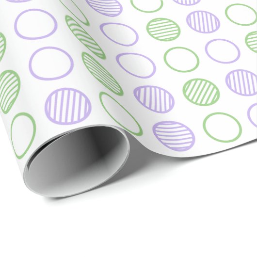 Minimal Circle Grid Pattern Cadeaupapier (Rol Hoek)