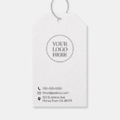 Minimal Classic Business Thank You Hang Tag Cadeaulabel (Achterkant)