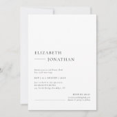 Minimal Classic Wedding Photo Kaart (Voorkant)