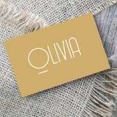 Minimal Clean Beige Boho  Visitekaartje