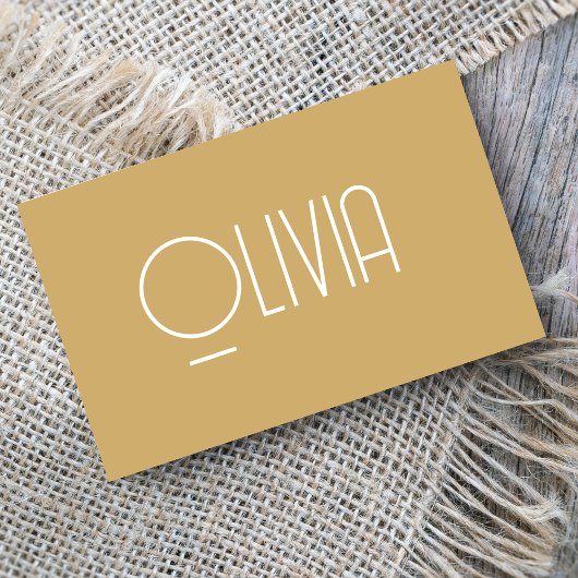 Minimal Clean Beige Boho  Visitekaartje