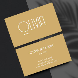 Minimal Clean Beige Boho Visitekaartje