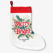 Minimal Clean Simple Xmas Rood Wit Kleine Kerstsok (Voorkant)