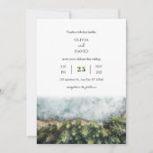 Minimal Coastal Redwood Forest Uitzicht Beach Brui Kaart (Voorkant)