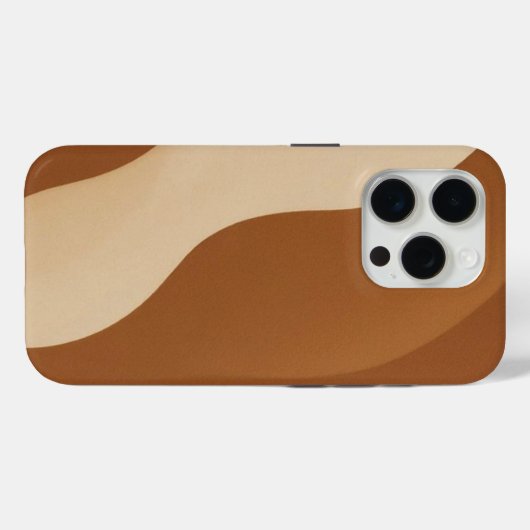 "Minimal Coffee & Mocha Tone Phone Case Trendy (Achterkant (horizontaal))