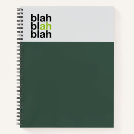 Minimal Color Block Notebook – Blah Blah Blah Notitieboek
