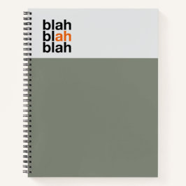 Minimal Color Block Notebook – Blah Blah Blah Notitieboek