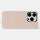 Minimal Color Grid Check Pattern Case-Mate iPhone Case (Achterkant (horizontaal))