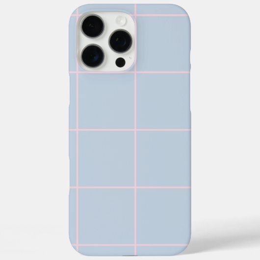 Minimal Color Grid Check Pattern Case-Mate iPhone Case (Achterkant)