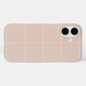Minimal Color Grid Check Pattern Case-Mate iPhone Case (Achterkant (horizontaal))