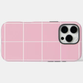 Minimal Color Grid Check Pattern Case-Mate iPhone Case (Achterkant (horizontaal))