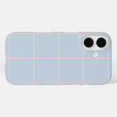 Minimal Color Grid Check Pattern Case-Mate iPhone Case (Achterkant (horizontaal))